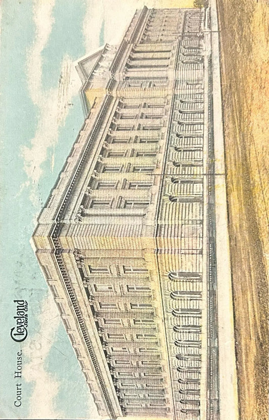 Post Office, Cleveland, Ohio - Vintage Postcard