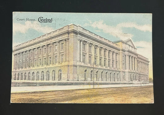 Post Office, Cleveland, Ohio - Vintage Postcard
