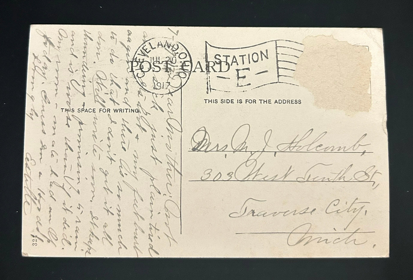 Post Office, Cleveland, Ohio - Vintage Postcard