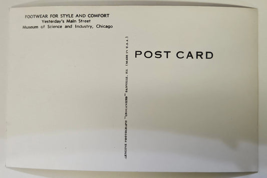PR? & Description - RPPC - Chicago Footwear For Style And Comfort Museum - Vintage Photo Postcard