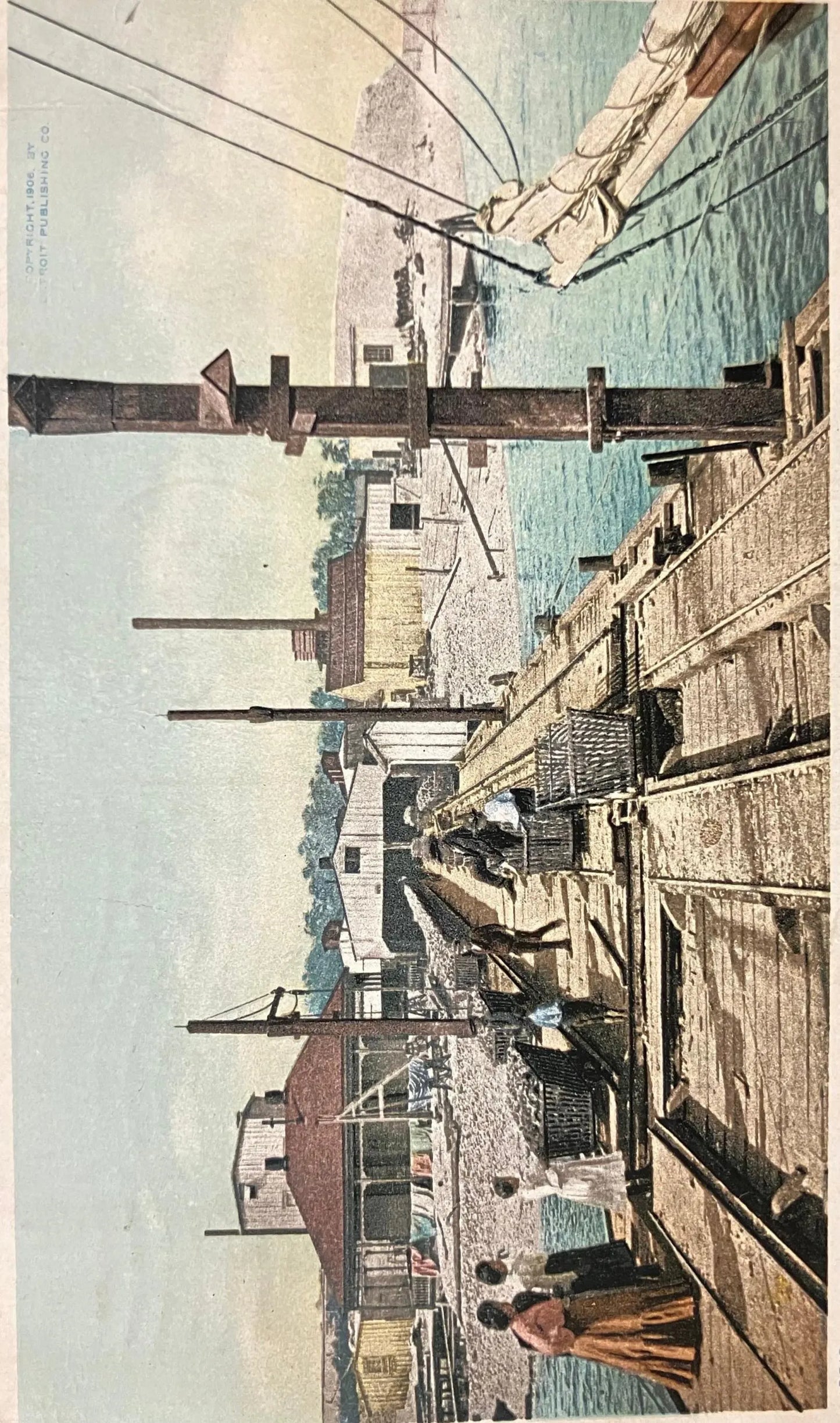 Point Oyster Houses, Biloxi, Mississippi - Copyright 1906 By Detroit Publishing Co. - Vintage Postcard