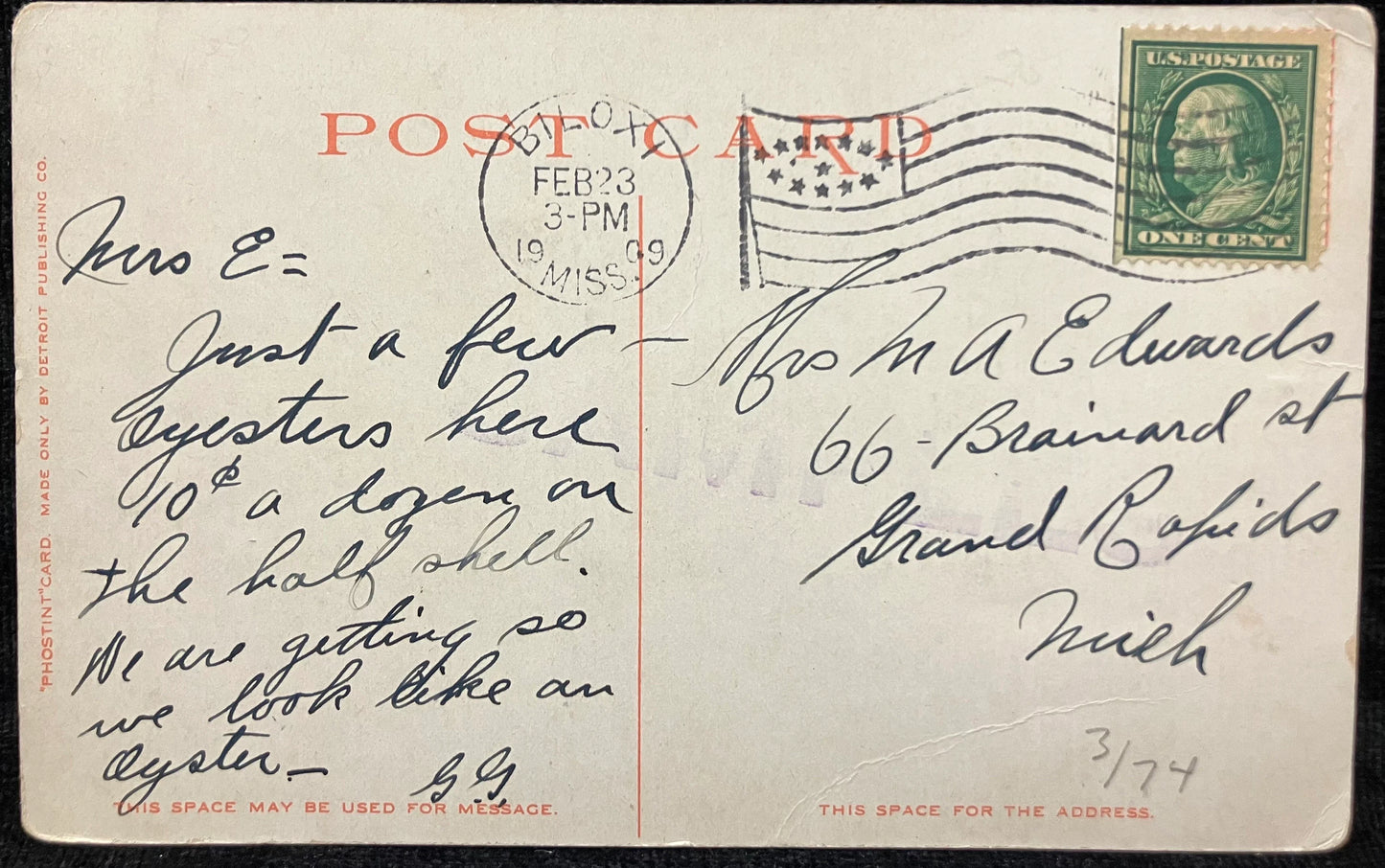 Point Oyster Houses, Biloxi, Mississippi - Copyright 1906 By Detroit Publishing Co. - Vintage Postcard