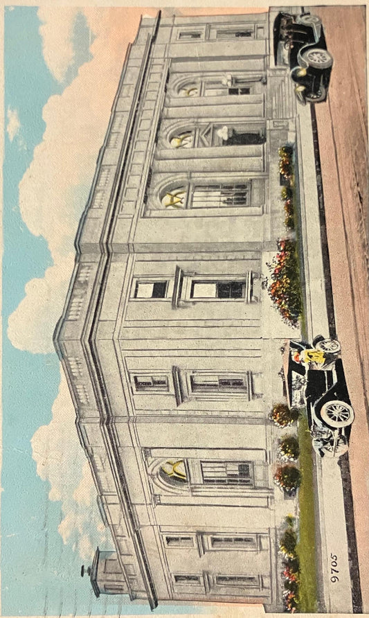 Post Office, Lorain, Ohio. - Vintage Post Office Postcard