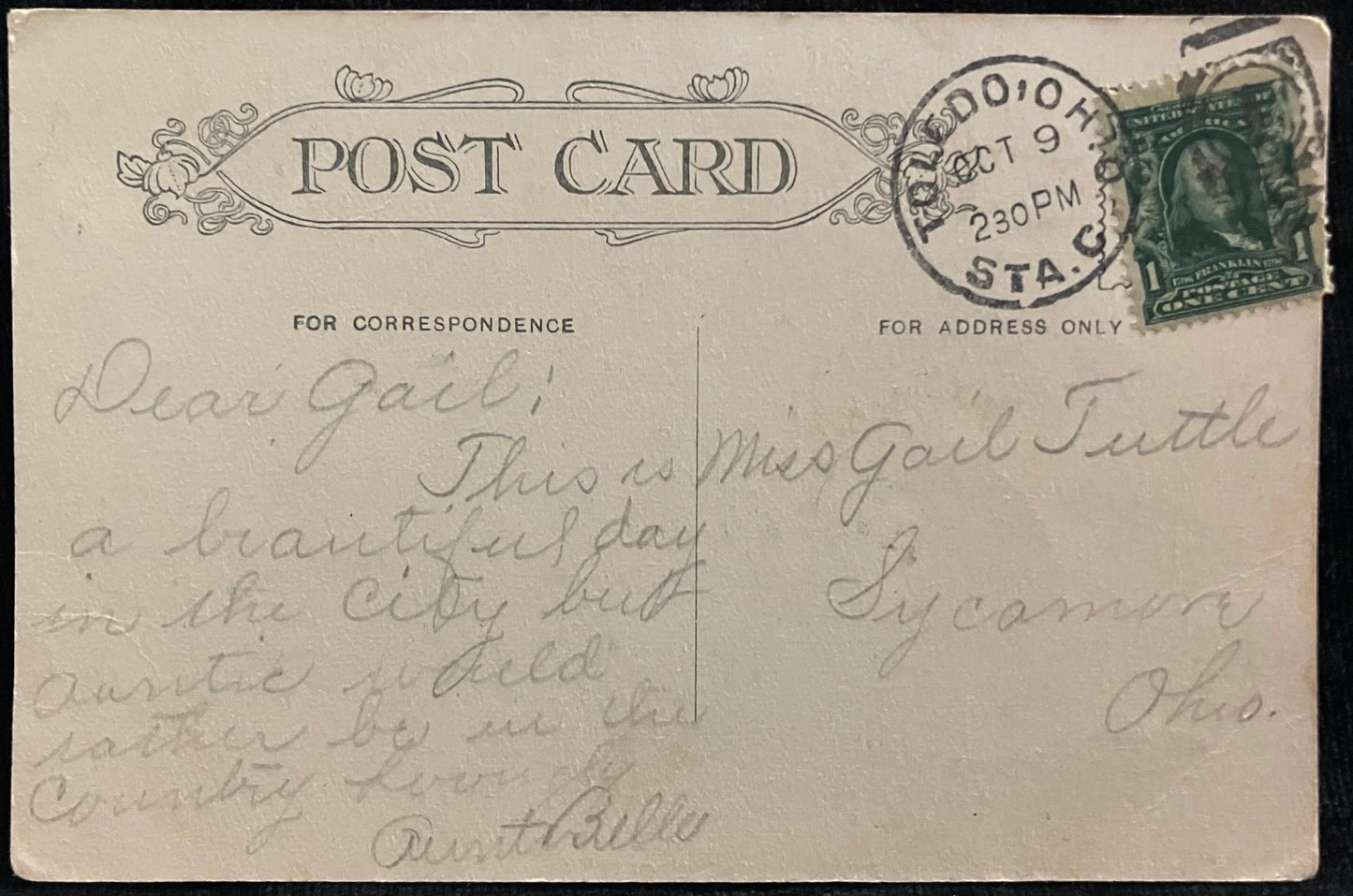 River Side Park - Toledo, Ohio - Vintage Park Postcard