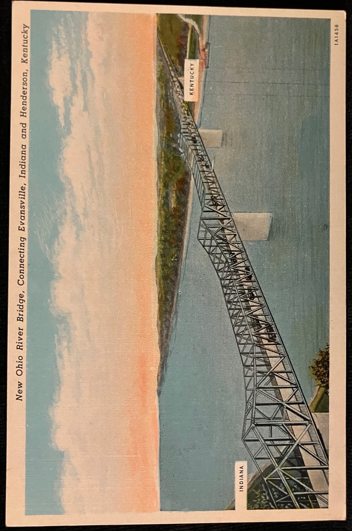 New Ohio River Bridge - Connecting Evansville, Indiana and Henderson, Kentucky - Vintage Bridge Post