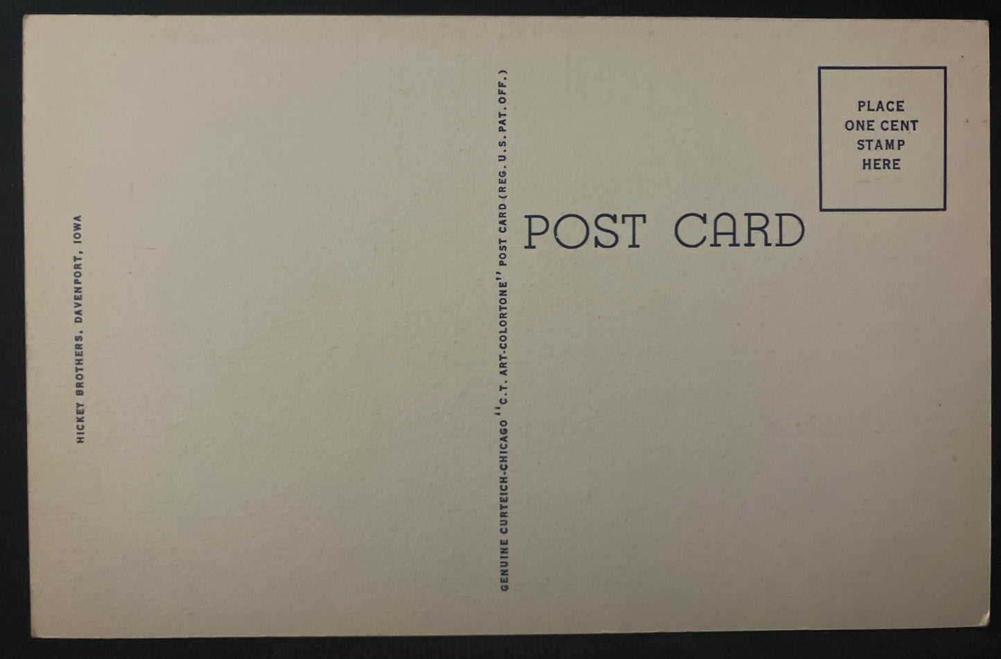 New Roller Dam - Davenport, Iowa - Vintage Postcard