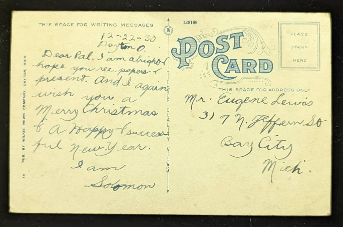 New Wilbur Wright Aviation Field, Dayton, Ohio - Vintage Aviation Postcard - The birth of Man's flight