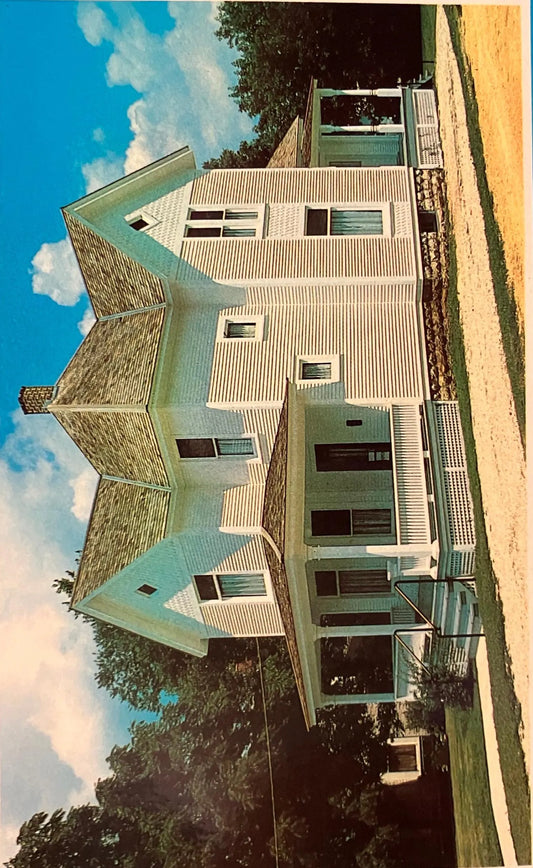 President Ronald Reagan Home in Dixon, Illinois - Photo: Eldon Glick - Vintage President Postcard