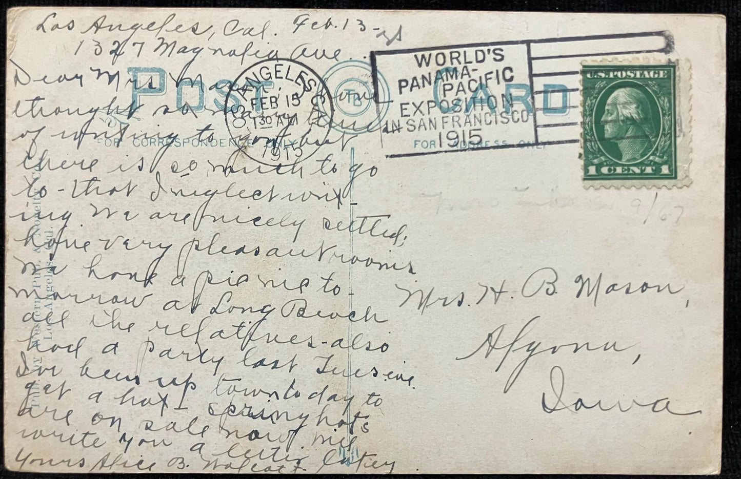 Entrance, Glenwood Mission Inn, Riverside, California 1915 - Vintage Mission Inn Postcard