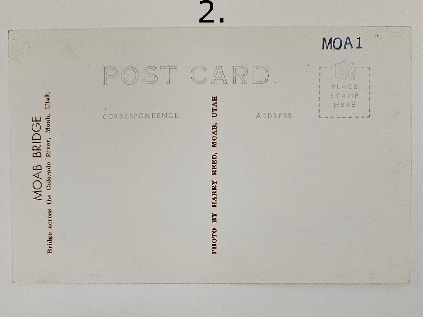 1940s Photo Postcard Set - Bridge Over Colorado River Canyon, Moab Utah - Aerial Photos By Harry Reed - Sold as set