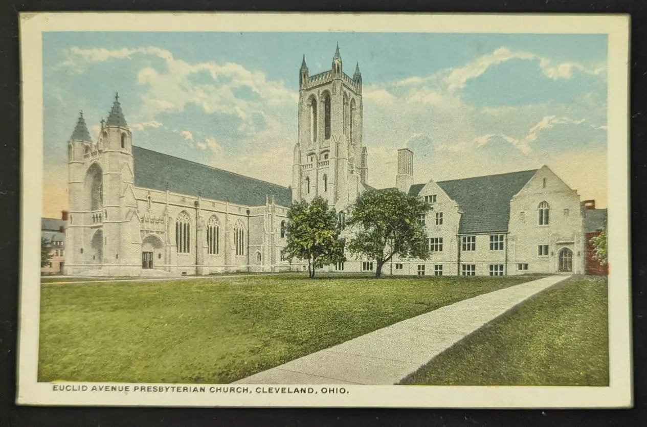 Euclid Avenue Presbyterian Church, Cleveland, Ohio - Vintage Presbyterian Postcard - Historic Church Postcard