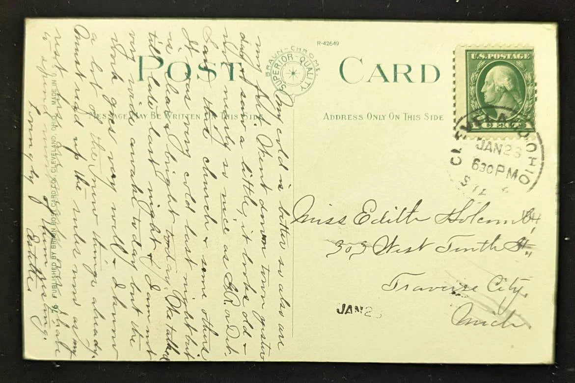 Euclid Avenue Presbyterian Church, Cleveland, Ohio - Vintage Presbyterian Postcard - Historic Church Postcard