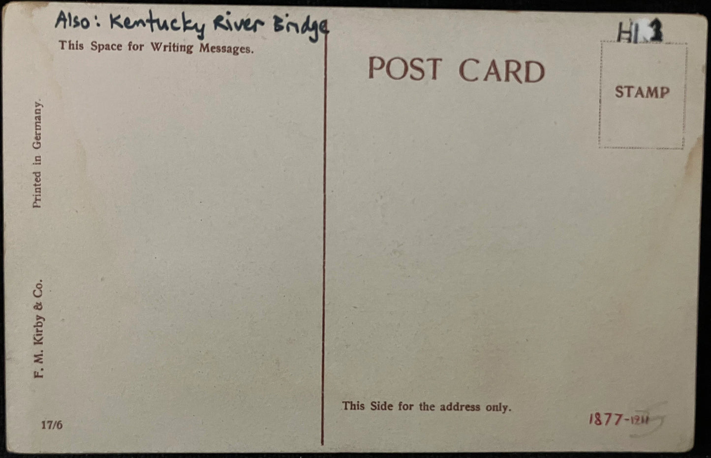 Famous High Bridge - Lexington, Kentucky - Vintage Bridge Postcard