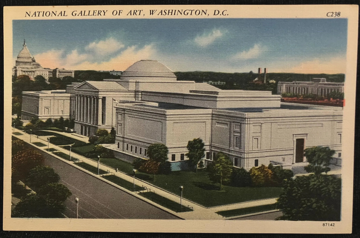 National Gallery of Art, Washington D. C. - Vintage Art Postcard