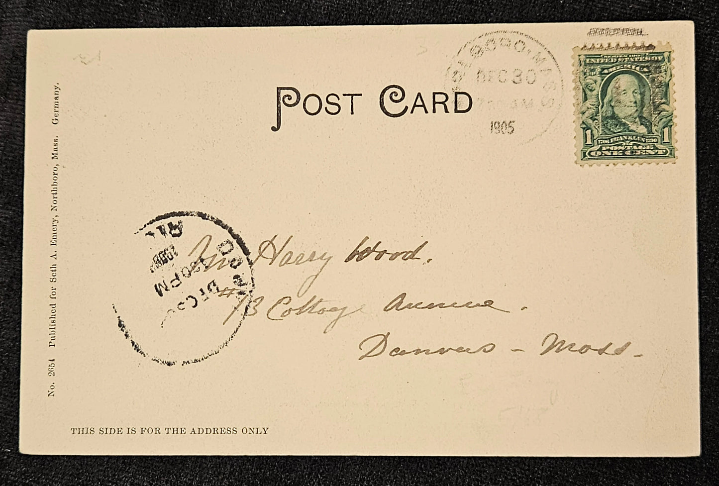 Metropolitan Bridge Northboro, Massachusetts Photo - Vintage pre 1906Postcard