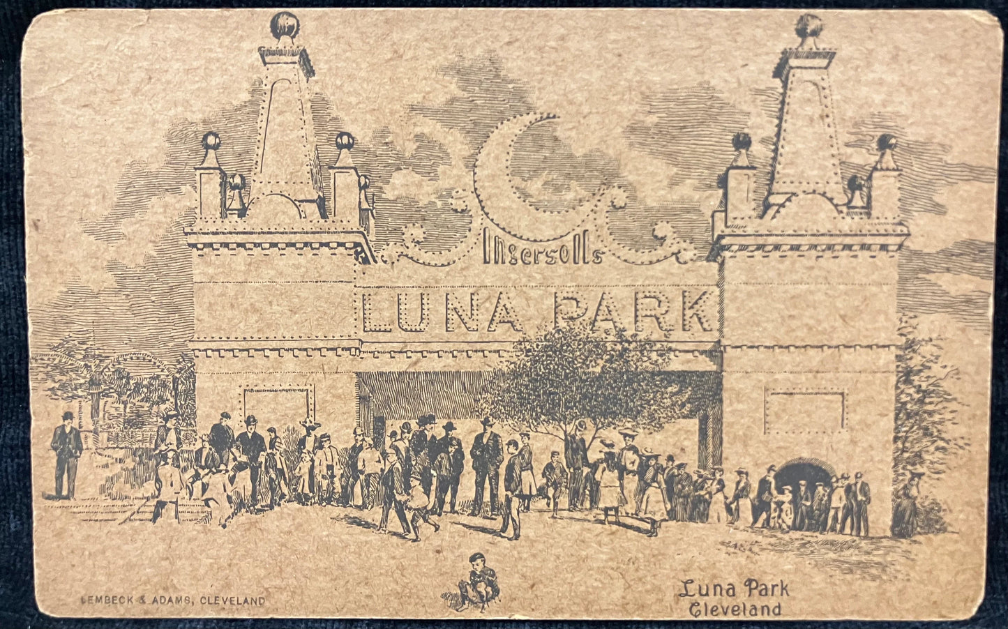 Luna Park Cleveland - Ohio - Very Early Cleveland Postcard - 1905 Postcard - Advertising Post Card from Opeining of Park