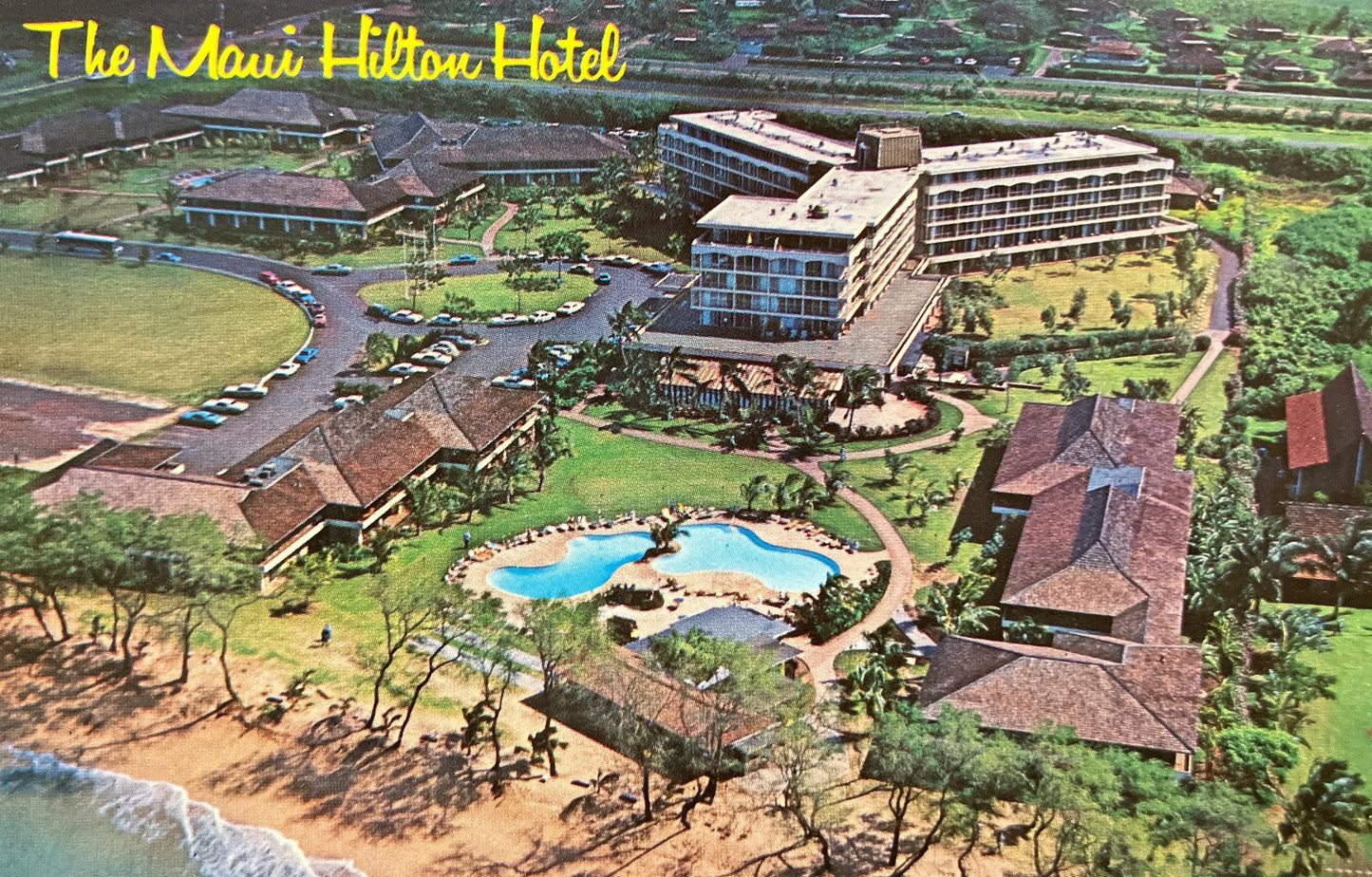The Maui Hilton Hotel - Vintage Hawaii Hotel Postcard