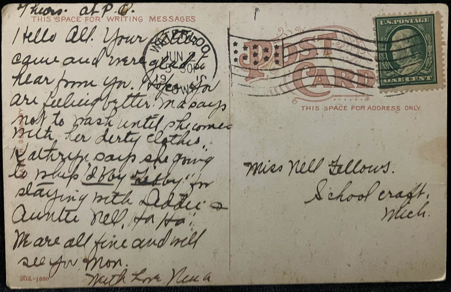 Scene on the Cedar River - Waterloo, Iowa - Made in Germany - Vintage Postcard
