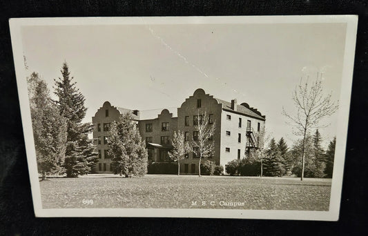 RPPC M S C Campus 1943 Photo - Montana State College -Vintage Postcard
