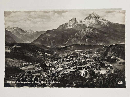 Photo Postcard of German Alps - Mount Stein, Upper Bavaria, Germany - Vintage International RPPC