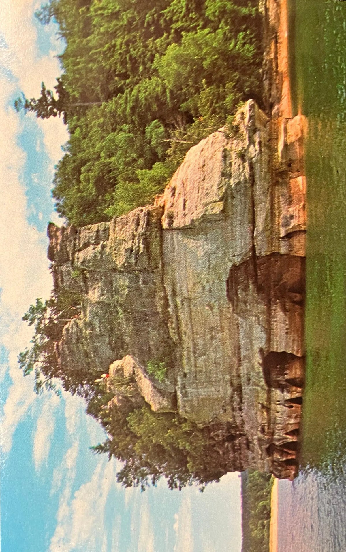 Pictured Rocks Region National Lakeshore Park on Lake Superior - Michigan’s Upper Peninsula - Vintag