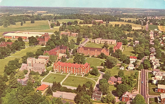 Aerial View of Campus - Grove City College - Grove City, PA - Photo: Richard C Miller - Vintage Coll