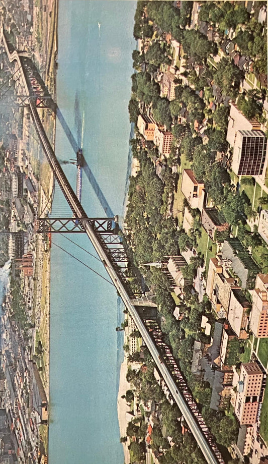 Ambassador Bridge - Vintage Postcard