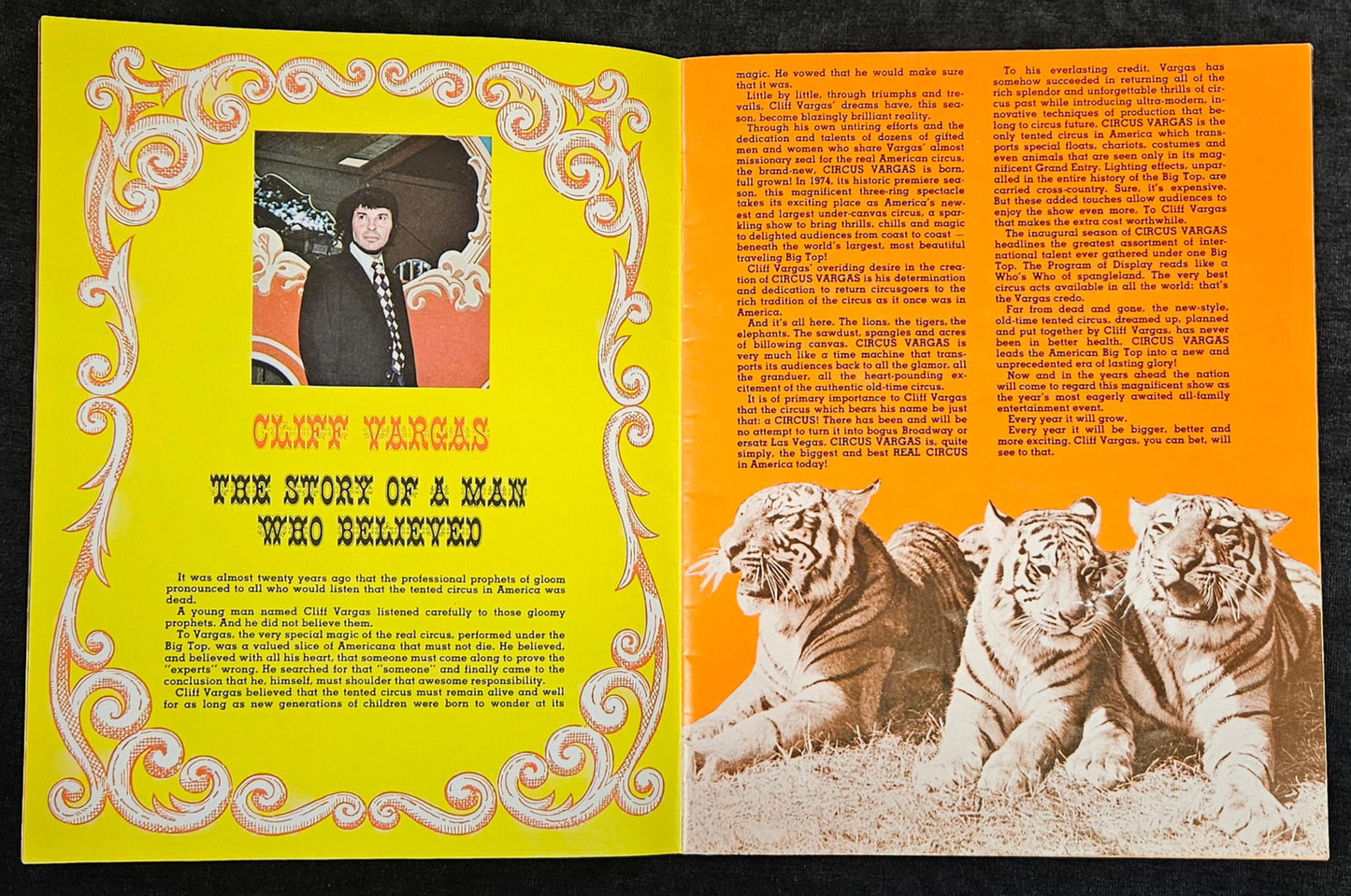 Circus Vargas Program And Magazine 1974 Paperback