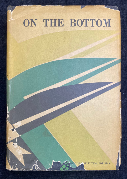 Book cover titled 'On the Bottom' with geometric shapes on a beige background