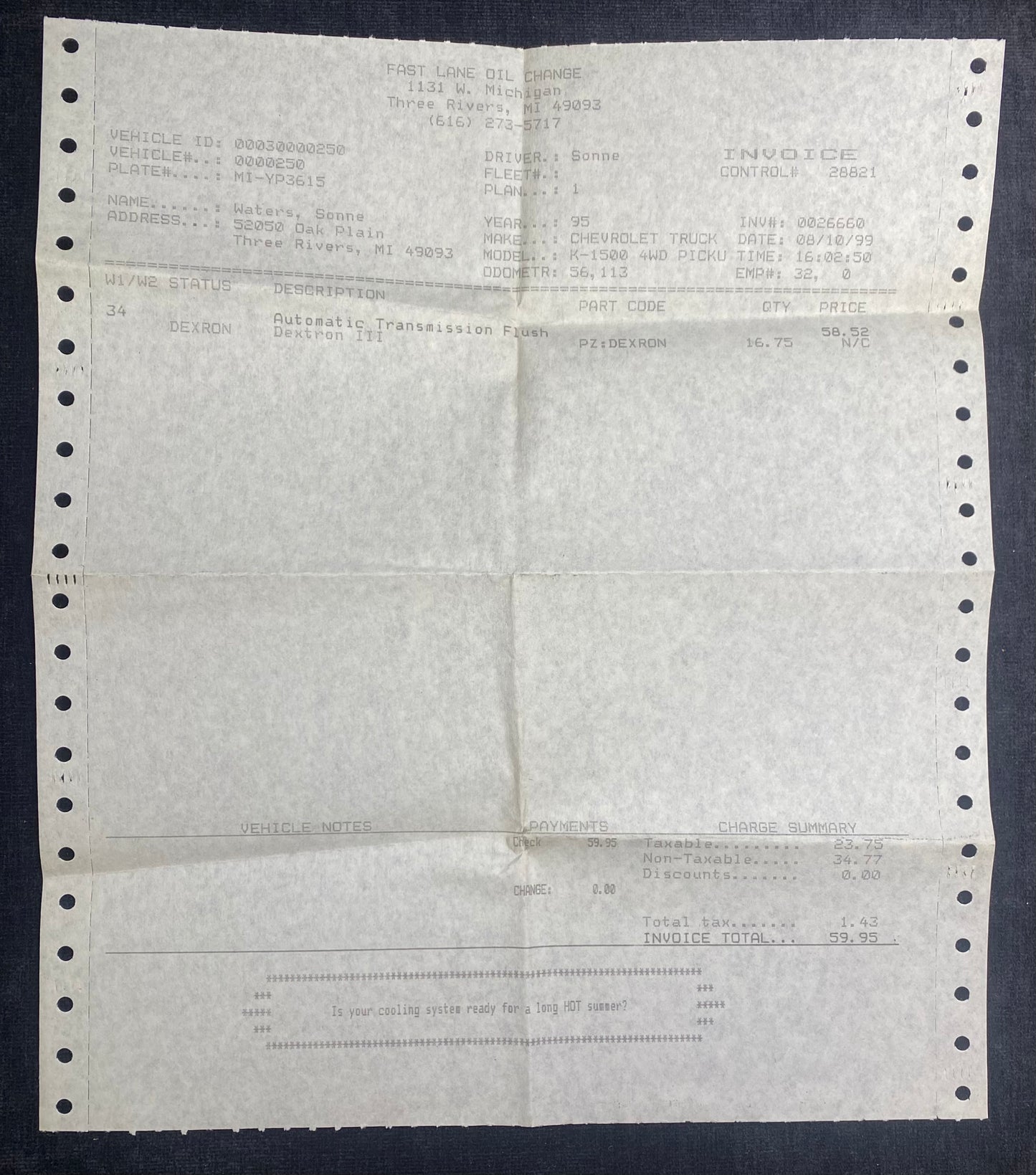 1995 Chevrolet C/K Pickup Owner's Manual