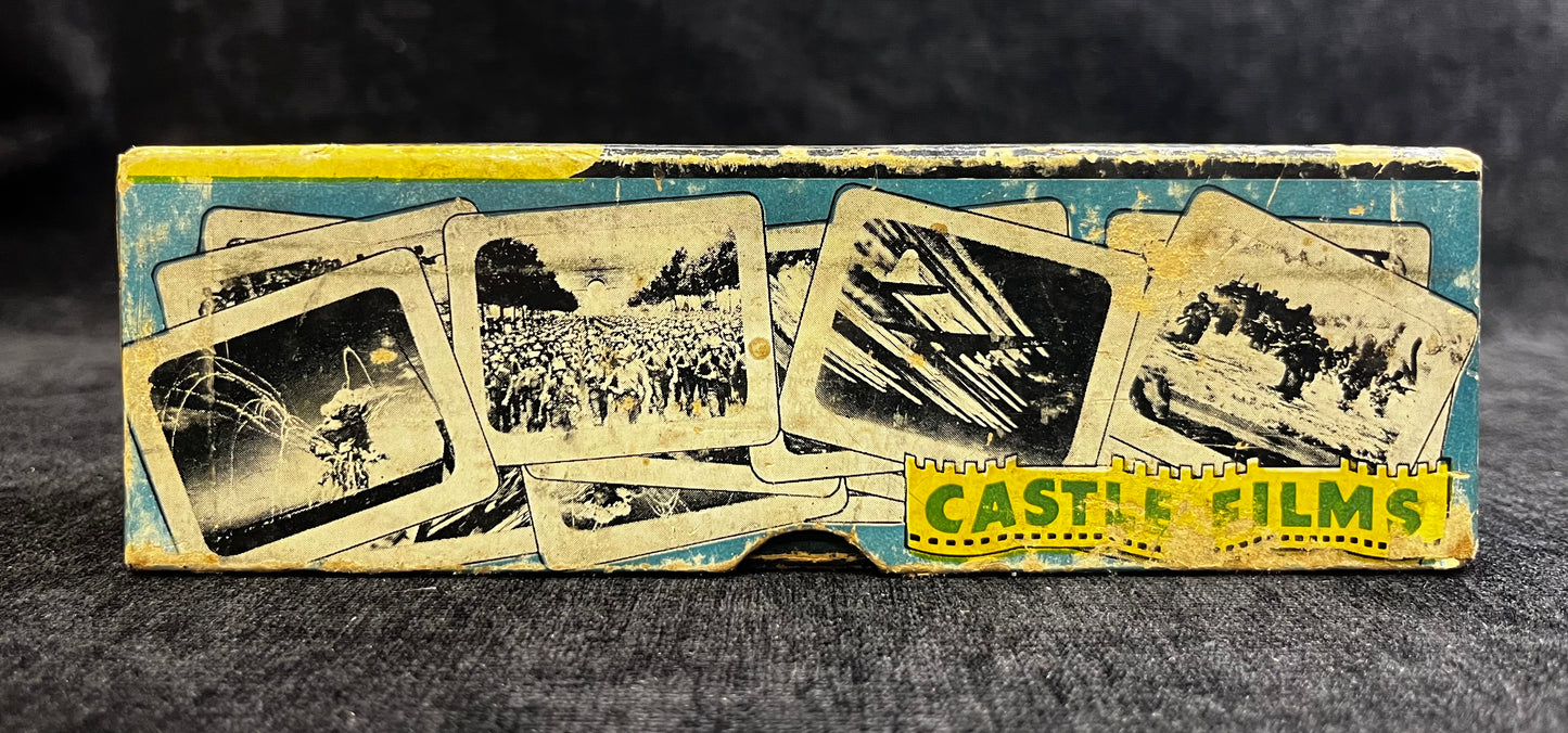 1940s Castle Films "Epic Pictures World War II" - 2x2 Film slides - Set of 48
