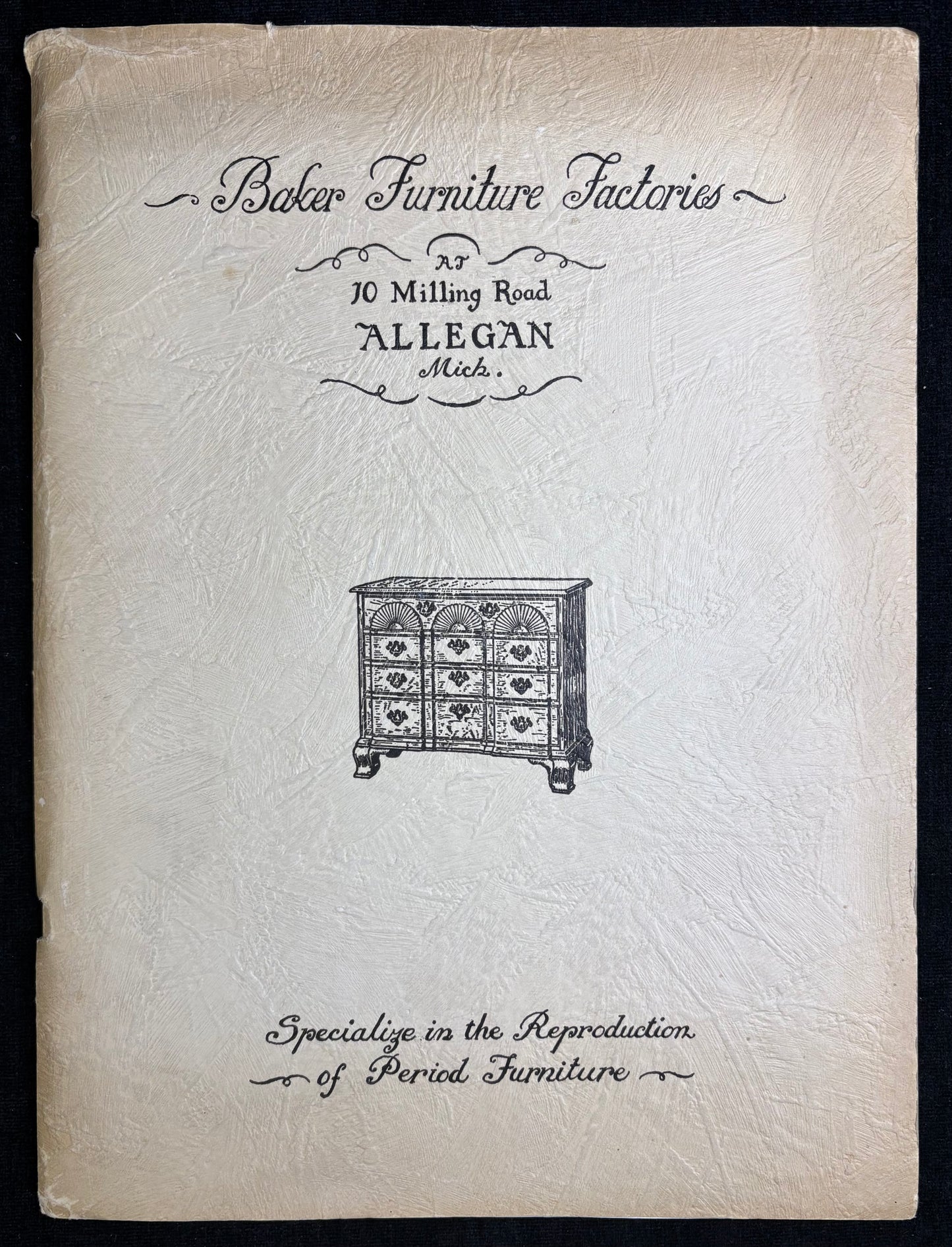 Baker Furniture Factories Catalog - 1930 Allegan, MI - Baker Furniture Descriptions - RARE find for Collector or Dealer.