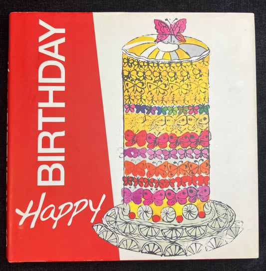 Small Hardcover Birthday Book - Andy Warhol Cake on Cover - Famous Birthday Geetings inside- Great Gift