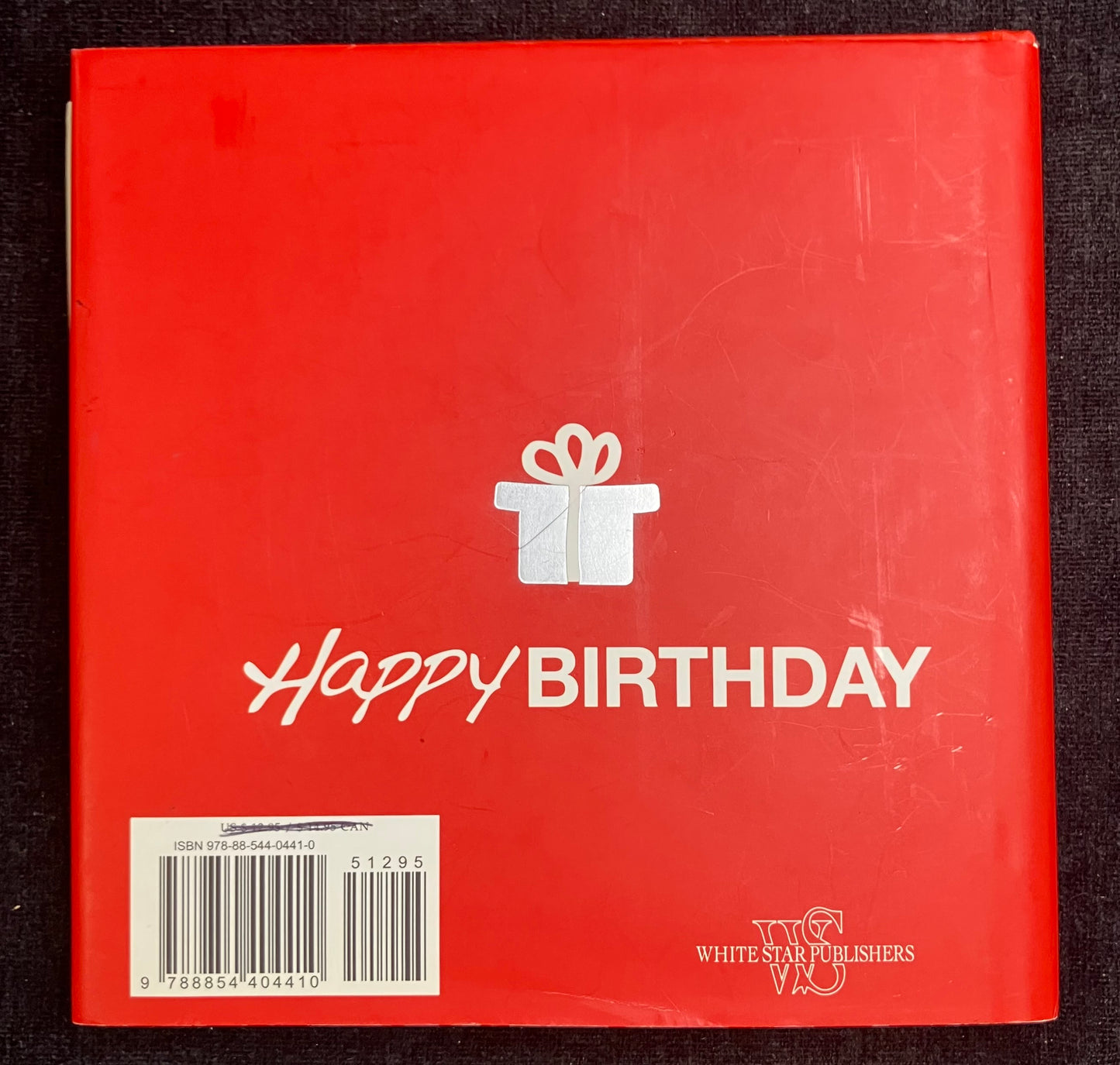 Small Hardcover Birthday Book - Andy Warhol Cake on Cover - Famous Birthday Geetings inside- Great Gift