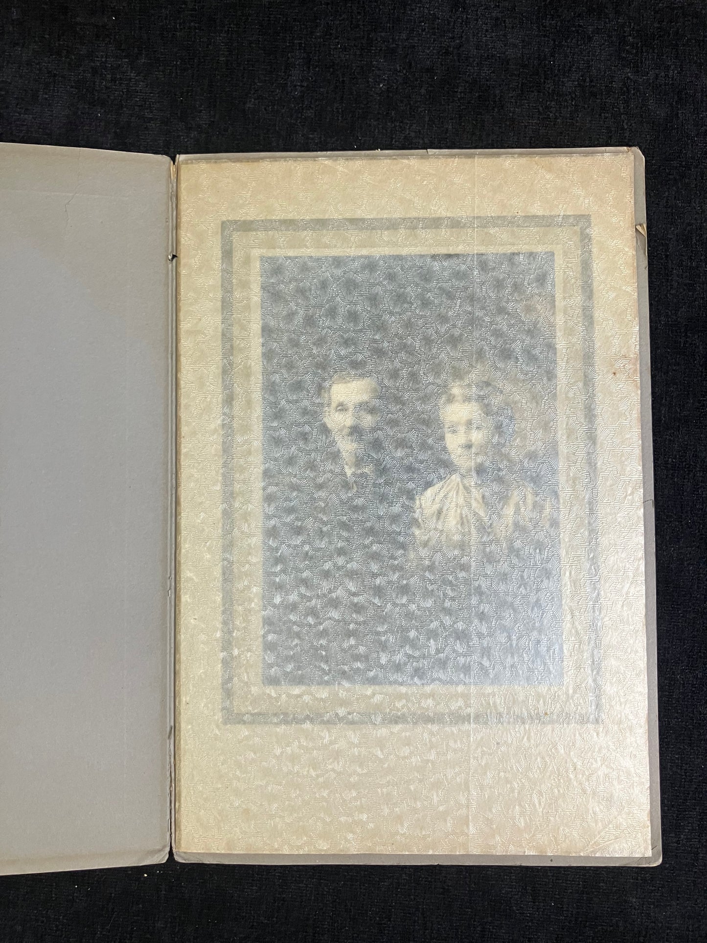 Middle Aged Couple in Studio Photo, late 1800s- Photo by H. Baker, Allegan, MichiganAnniversary Photography - Historic Michigan Photography