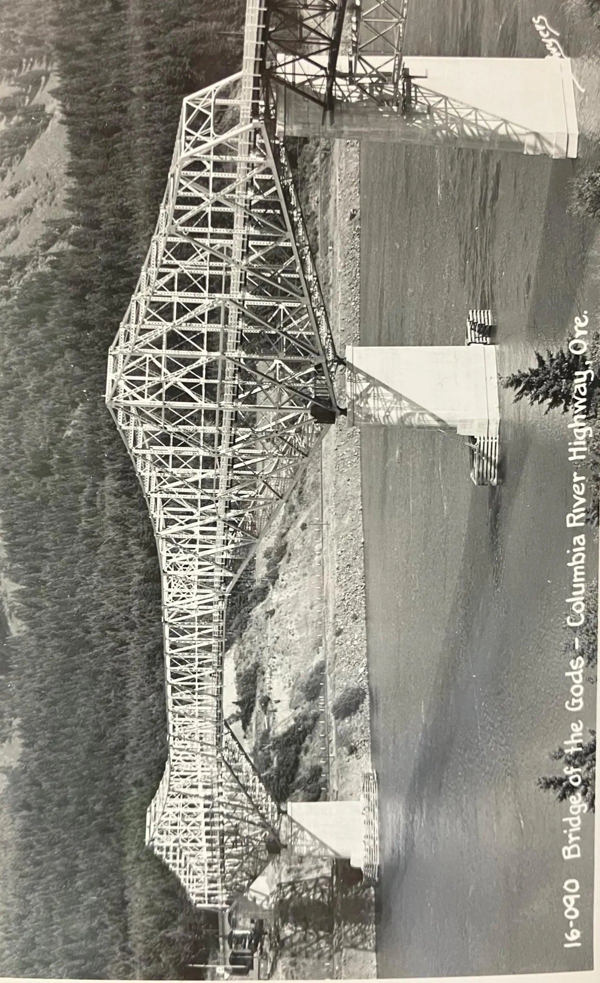 RPPC - Bridge of the Gods - Columbia River Highway, Oregon - Vintage Bridge Postcard 1926