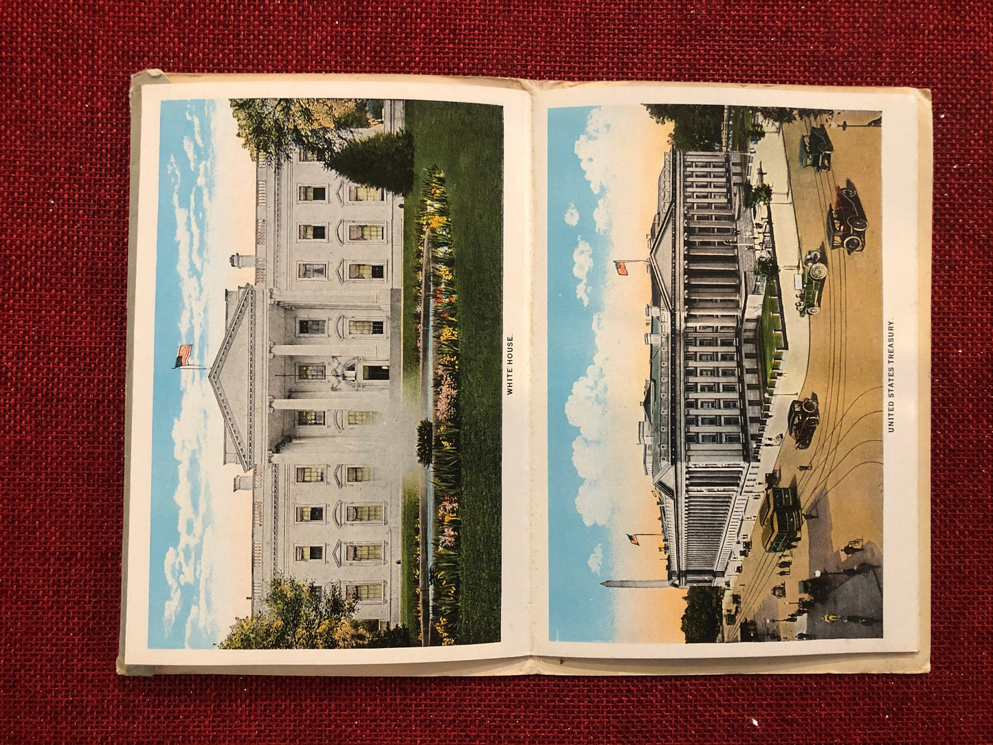 FRONT: This vintage look into Washington DC's history is a perfect gift for someone who lives in DC, loves history, or just a memory of the sites in the capital city. It provides a look into the past with vintage scenes of the famous landmarks, such as the White House, the Patent Office, the Lincoln Memorial, the "New National Museum", and many other famous sites. BACK: Mailed: October 31st, 1926 to Kalamazoo, Michigan. Published by B. S. Reynolds Co. and made by Curt Teich & Co.