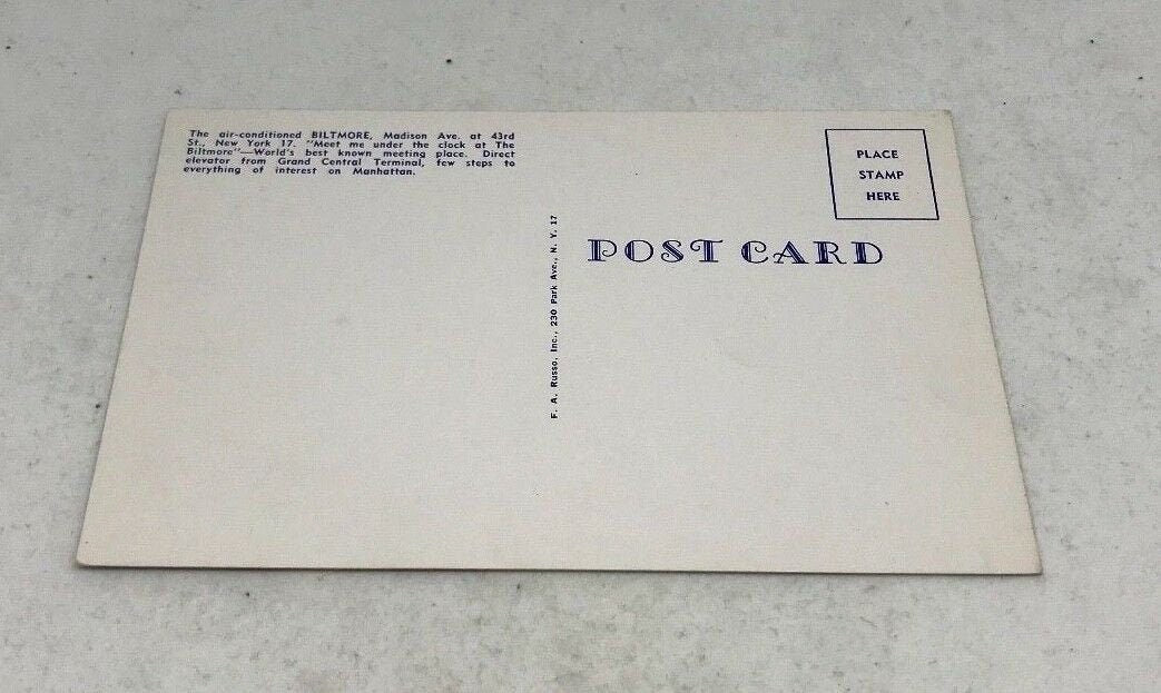 The Biltmore - VIntage New York Postcard