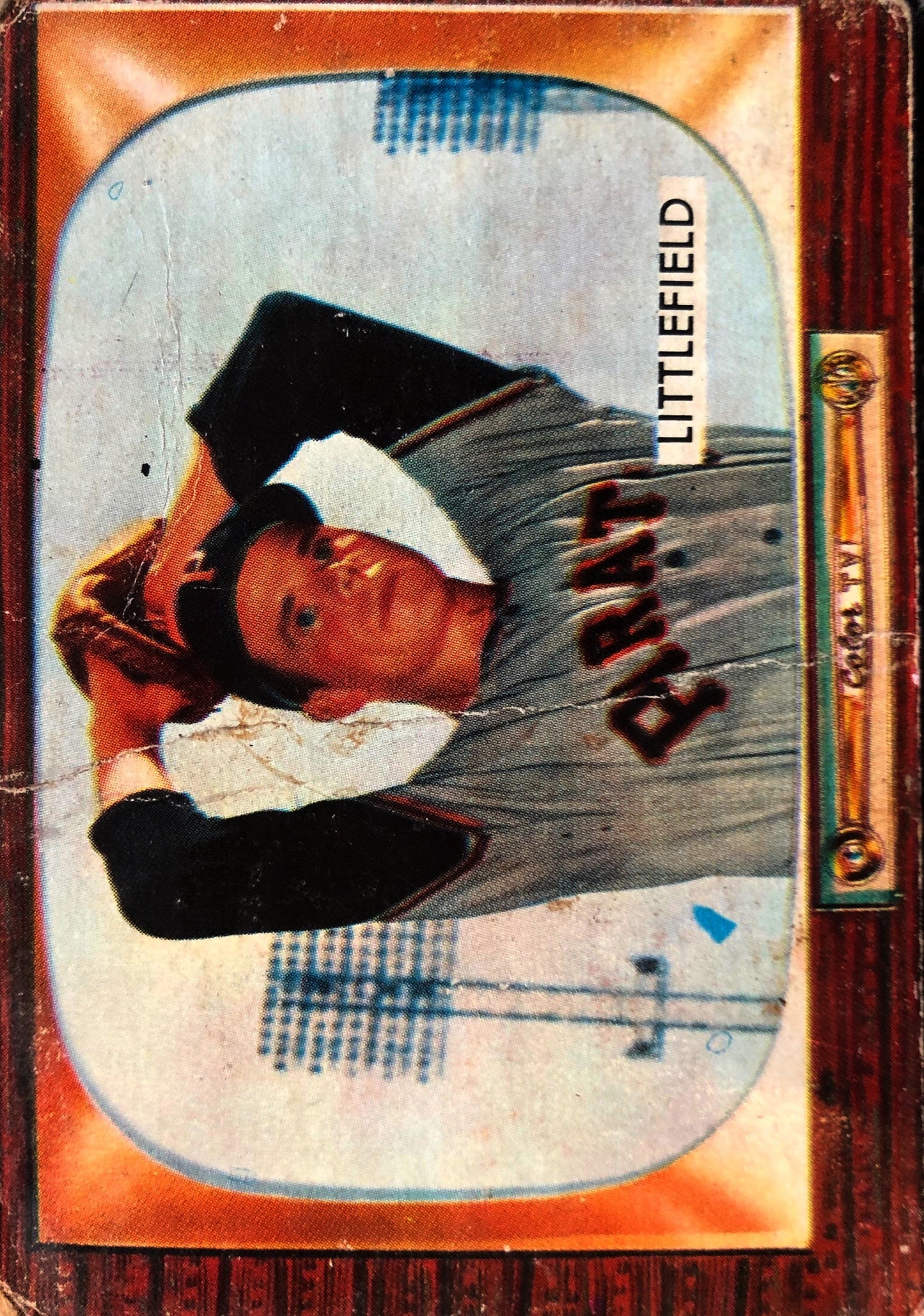Dick Littlefield Vintage 1955 Bowman Baseball Card No. 200