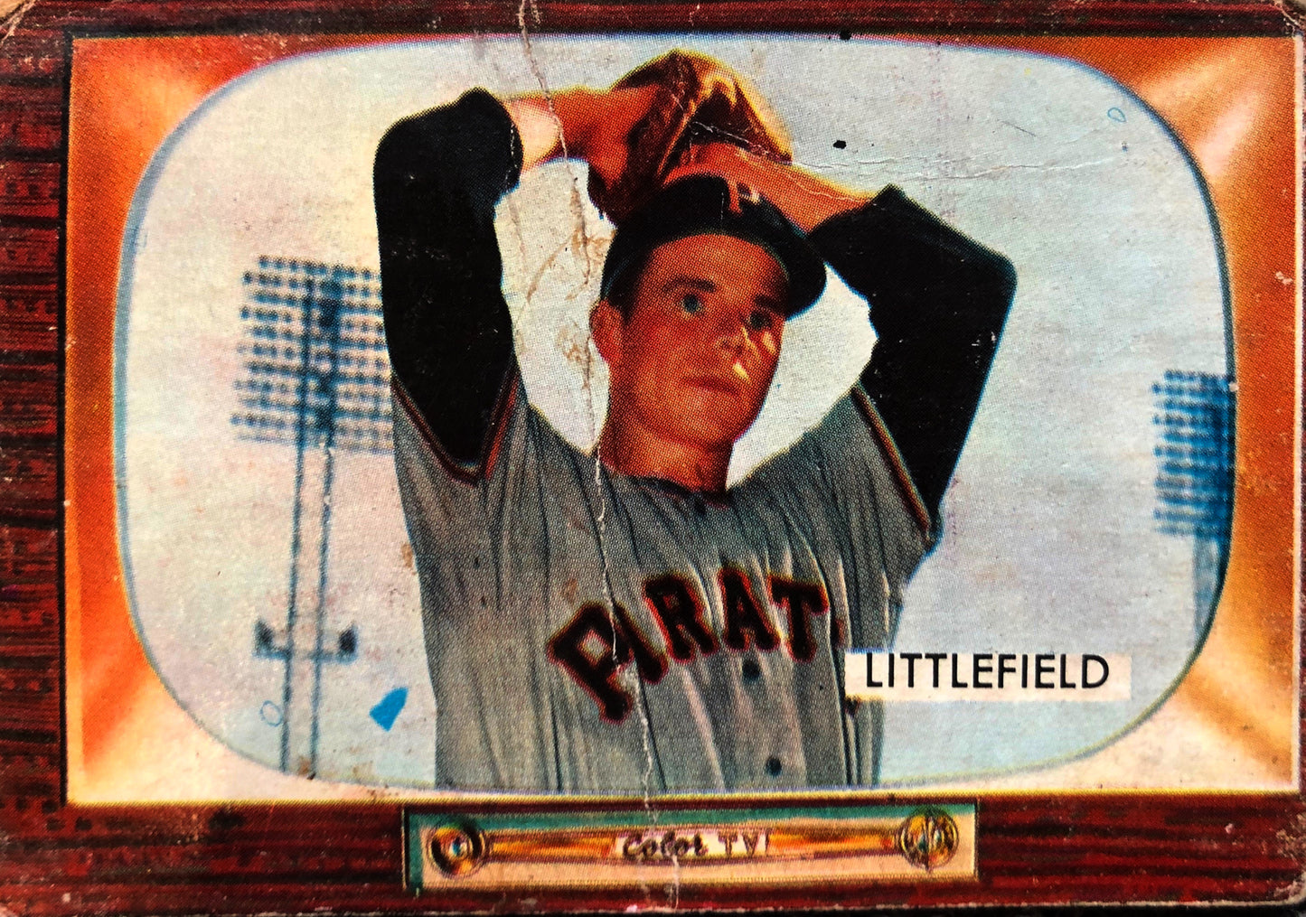 Dick Littlefield Vintage 1955 Bowman Baseball Card No. 200