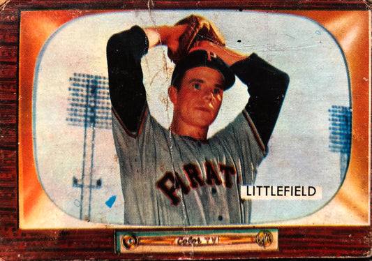 Dick Littlefield Vintage 1955 Bowman Baseball Card No. 200