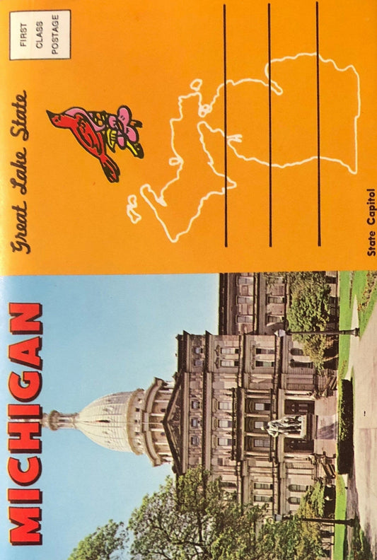 Michigan: Great Lakes State - Photo Collection Vintage Accordion Brochure
