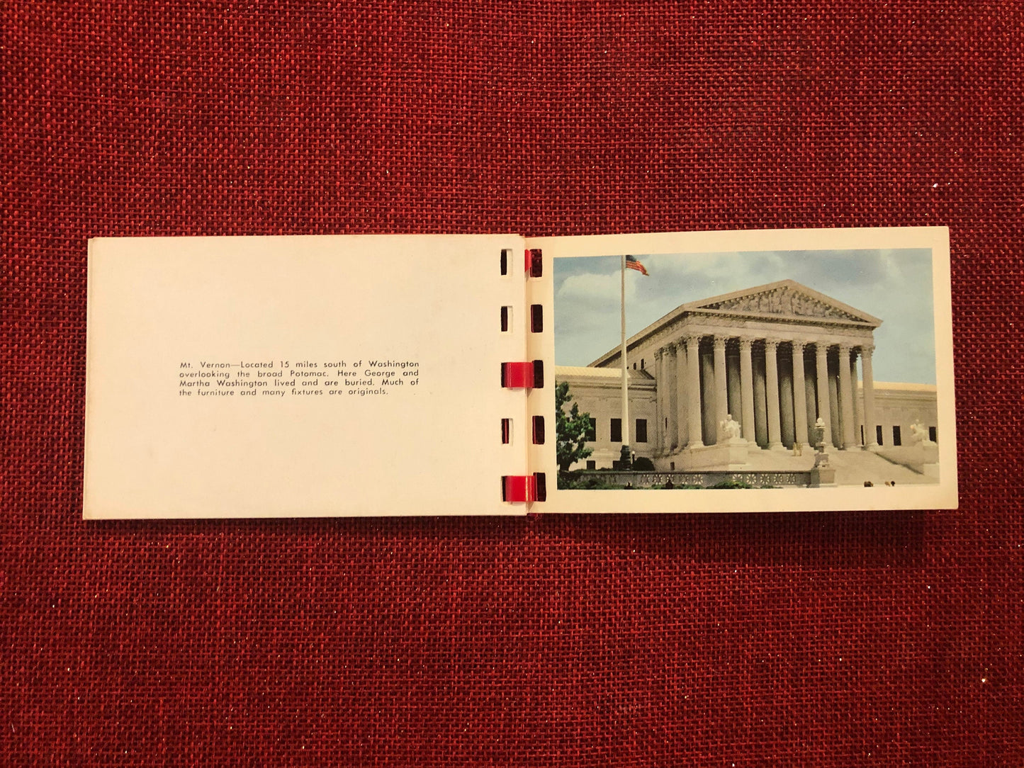 The Nation's Capital in Natural Color 10 Kodachrome Reproductions Flip Book - Washington DC Photo Collection