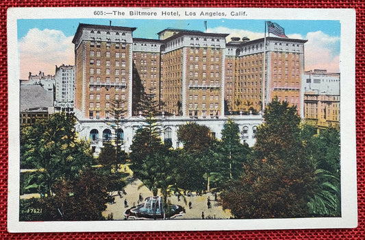 The Biltmore Hotel - Los Angeles, California - Vintage Postcard