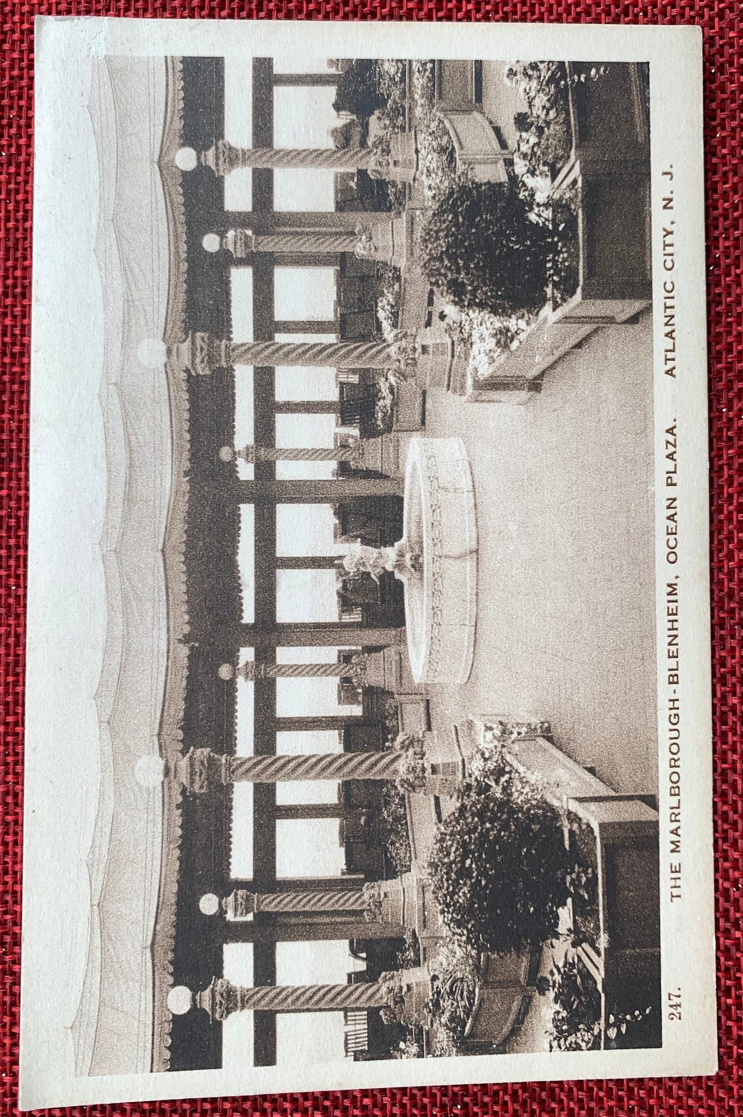 The Marlborough-Blenheim, Ocean Plaza, Atlantic City, N.J. Vintage Postcard 1910s