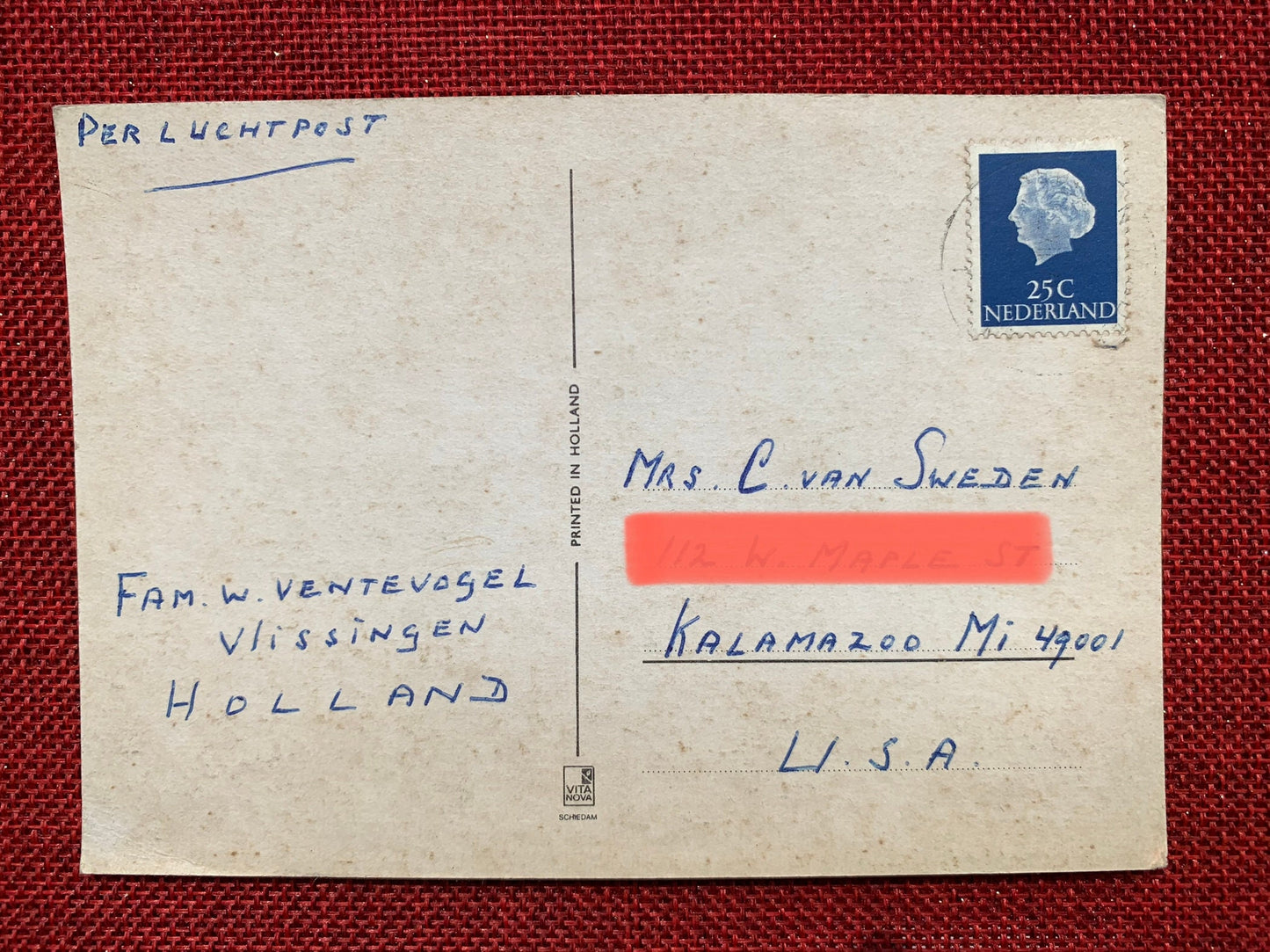 Dutch Congratulations - Vintage Postcard 1960s