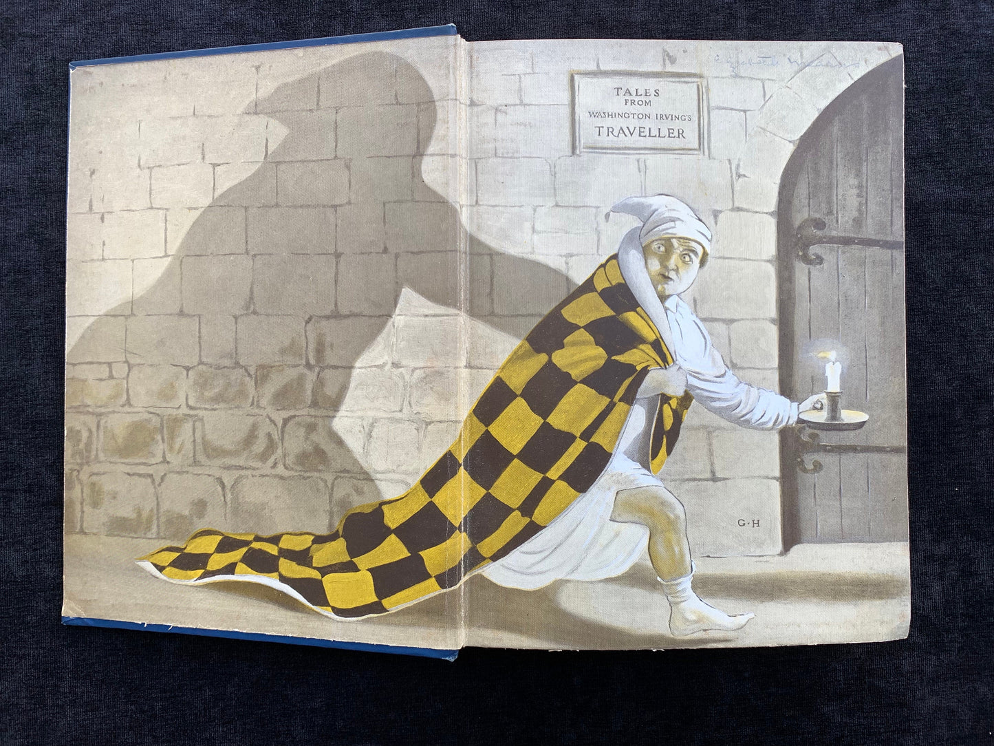 Tales From Washington Irving's Traveller, Illustrations in Color by George Hood First Edition