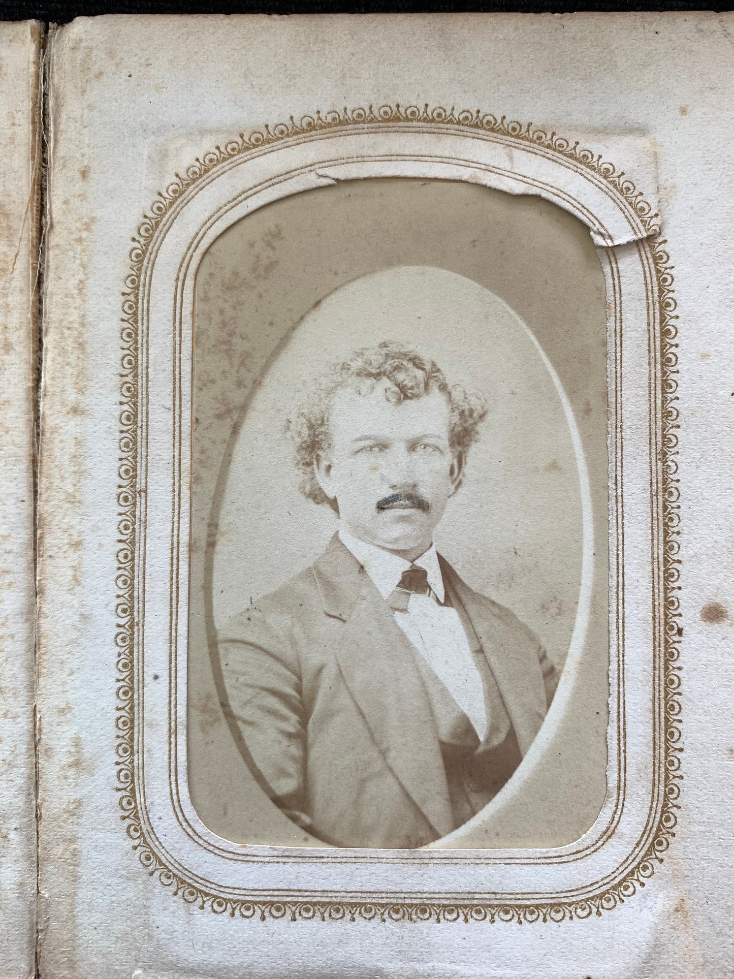 Four Victorian Era Photographs in Pages From a Photo Album - Rare Find - 1860s-1870s