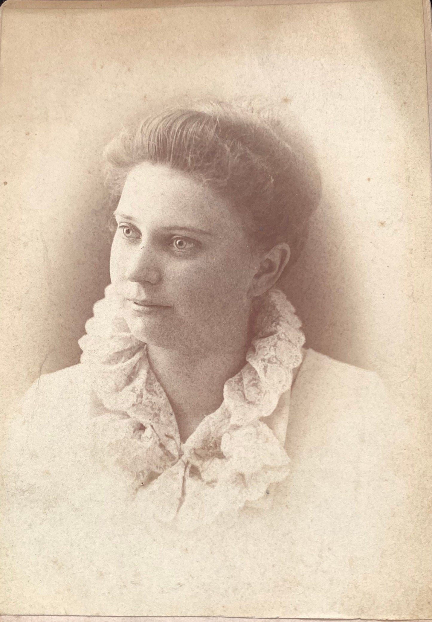 Victorian Era Graduation Portrait of a Woman, Class of 1888 Kalamazoo Michigan By Packcard Studio