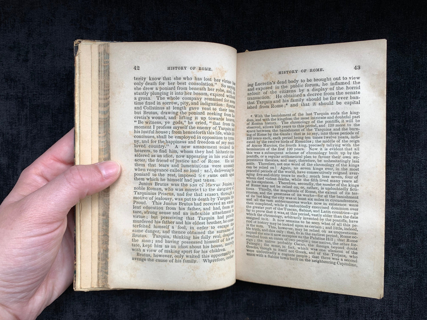 The History of Rome by Dr. Goldsmith 1859 For Use in Schools Rare 1800s Ex-Library Copy